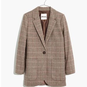 Madewell Larsen Blazer in Plaid